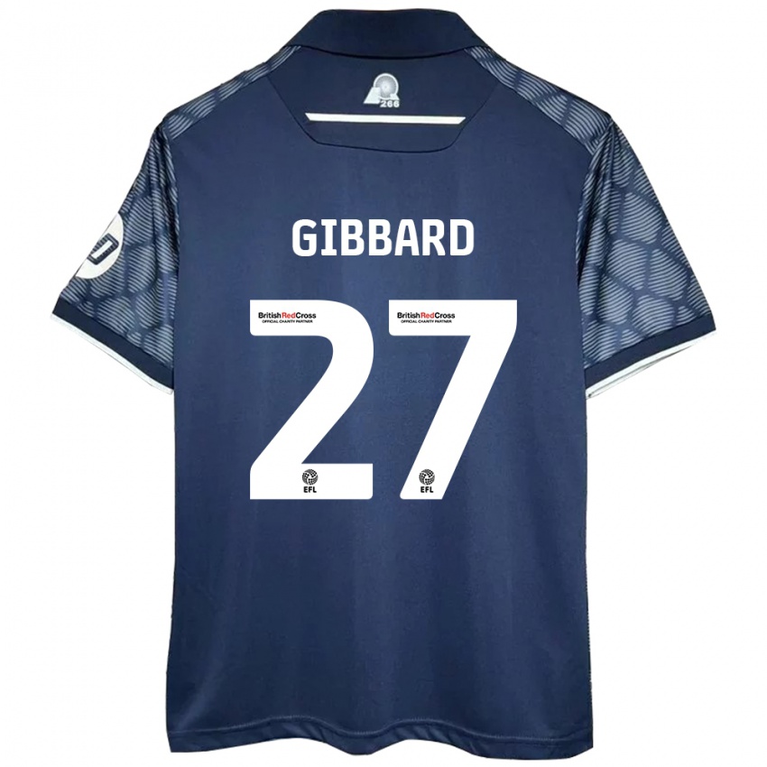 Hombre Camiseta Mari Gibbard #27 Negro 2ª Equipación 2024/25 La Camisa Perú