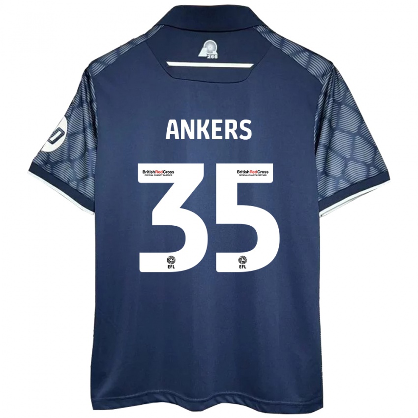 Hombre Camiseta Chloe Ankers #35 Negro 2ª Equipación 2024/25 La Camisa Perú