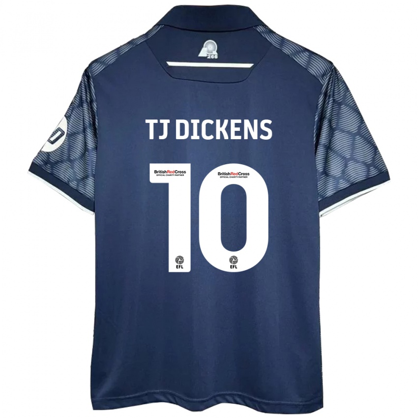 Hombre Camiseta Tonicha Tj Dickens #10 Negro 2ª Equipación 2024/25 La Camisa Perú