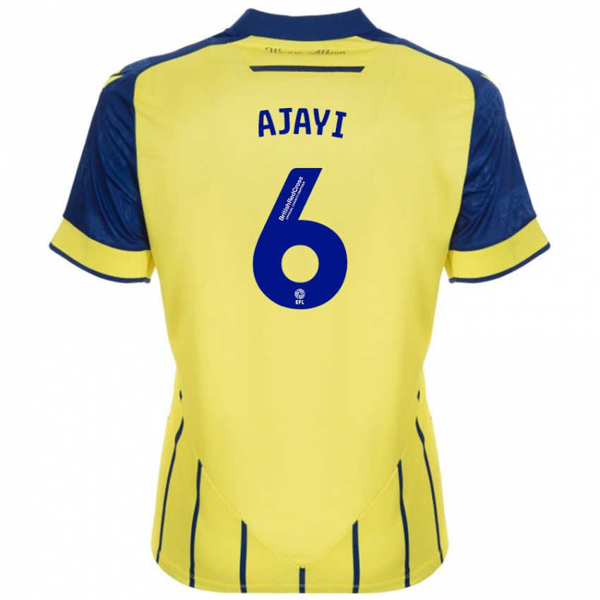 Hombre Camiseta Semi Ajayi #6 Amarillo Azul 2ª Equipación 2024/25 La Camisa Perú