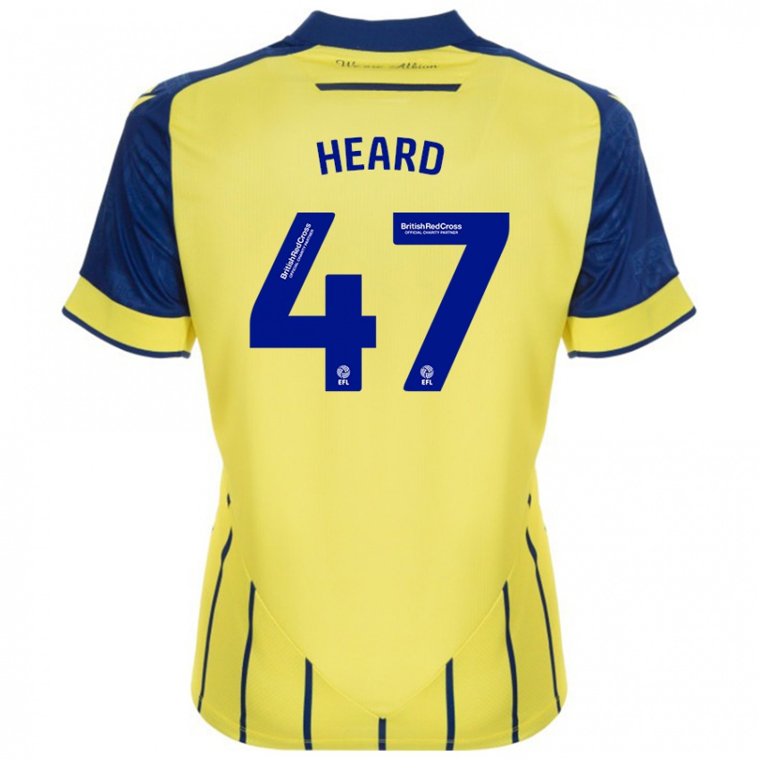 Hombre Camiseta Fenton Heard #47 Amarillo Azul 2ª Equipación 2024/25 La Camisa Perú