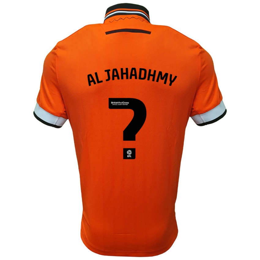 Hombre Camiseta Murtadha Al-Jahadhmy #0 Naranja Blanco 2ª Equipación 2024/25 La Camisa Perú