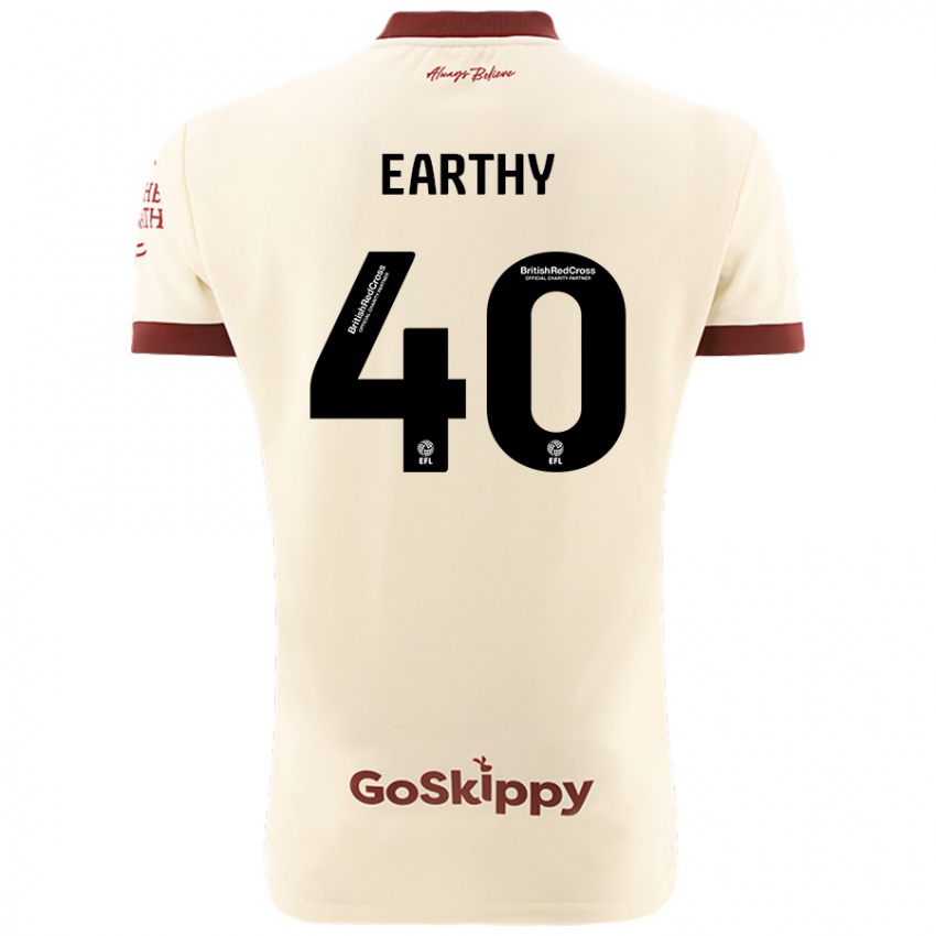 Hombre Camiseta George Earthy #40 Crema Blanco 2ª Equipación 2024/25 La Camisa Perú