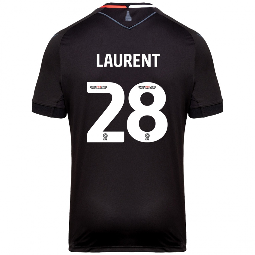 Hombre Camiseta Josh Laurent #28 Negro 2ª Equipación 2024/25 La Camisa Perú