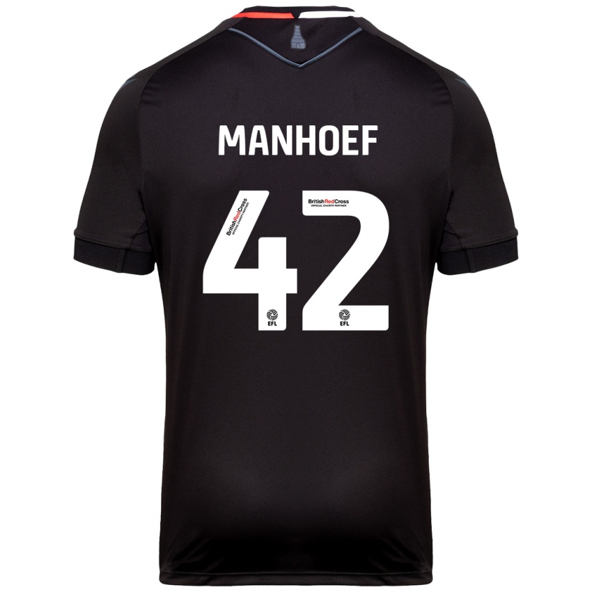 Hombre Camiseta Million Manhoef #42 Negro 2ª Equipación 2024/25 La Camisa Perú