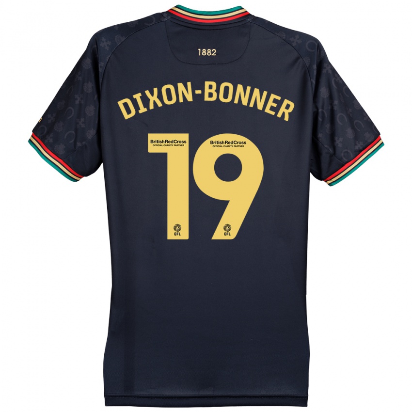 Hombre Camiseta Elijah Dixon-Bonner #19 Azul Marino Oscuro 2ª Equipación 2024/25 La Camisa Perú