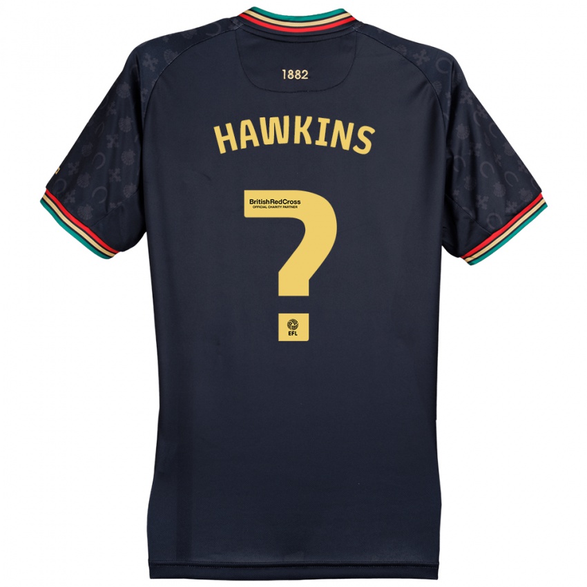 Hombre Camiseta Henry Hawkins #0 Azul Marino Oscuro 2ª Equipación 2024/25 La Camisa Perú