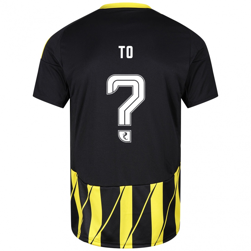 Hombre Camiseta Zack To #0 Negro Amarillo 2ª Equipación 2024/25 La Camisa Perú