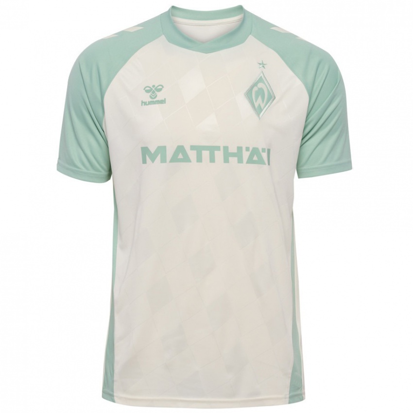 Hombre Camiseta Ihren Namen #0 Blanquecino Verde Claro 2ª Equipación 2024/25 La Camisa Perú