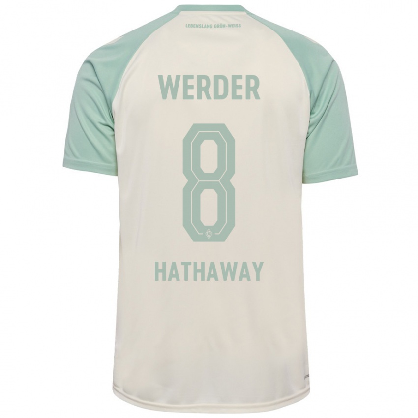 Hombre Camiseta Max Hathaway #8 Blanquecino Verde Claro 2ª Equipación 2024/25 La Camisa Perú