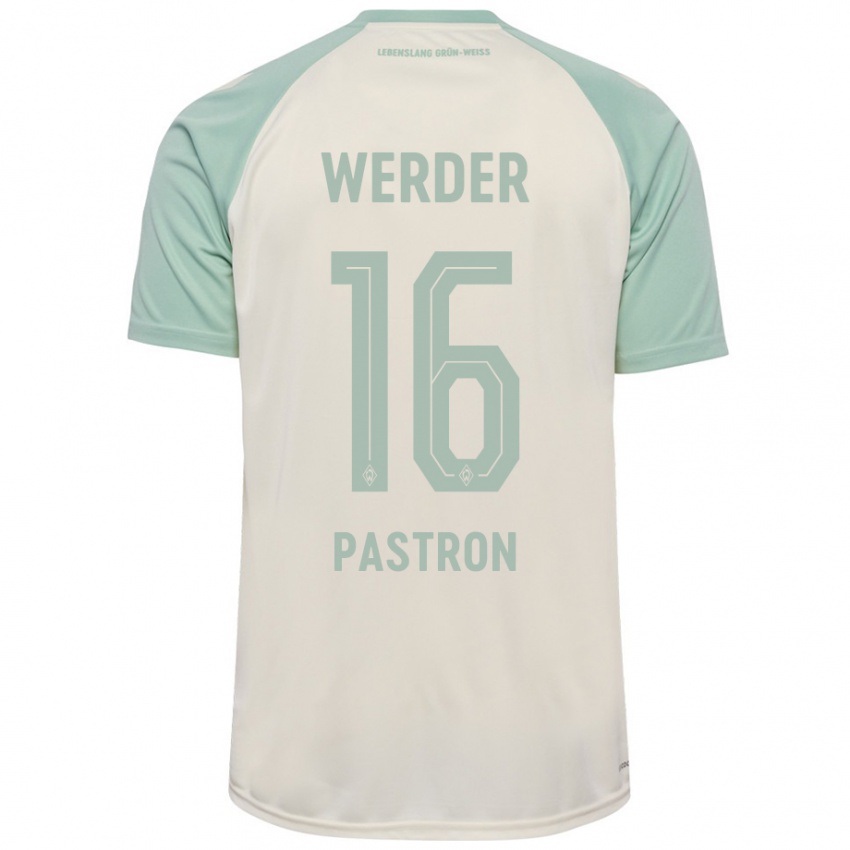 Hombre Camiseta Alvin Pastron #16 Blanquecino Verde Claro 2ª Equipación 2024/25 La Camisa Perú