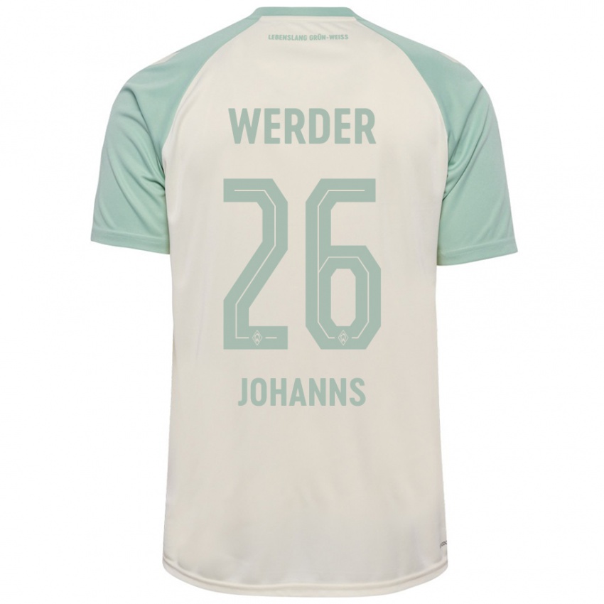 Hombre Camiseta Lennart Johanns #26 Blanquecino Verde Claro 2ª Equipación 2024/25 La Camisa Perú