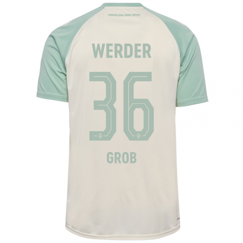 Hombre Camiseta Christian Groß #36 Blanquecino Verde Claro 2ª Equipación 2024/25 La Camisa Perú