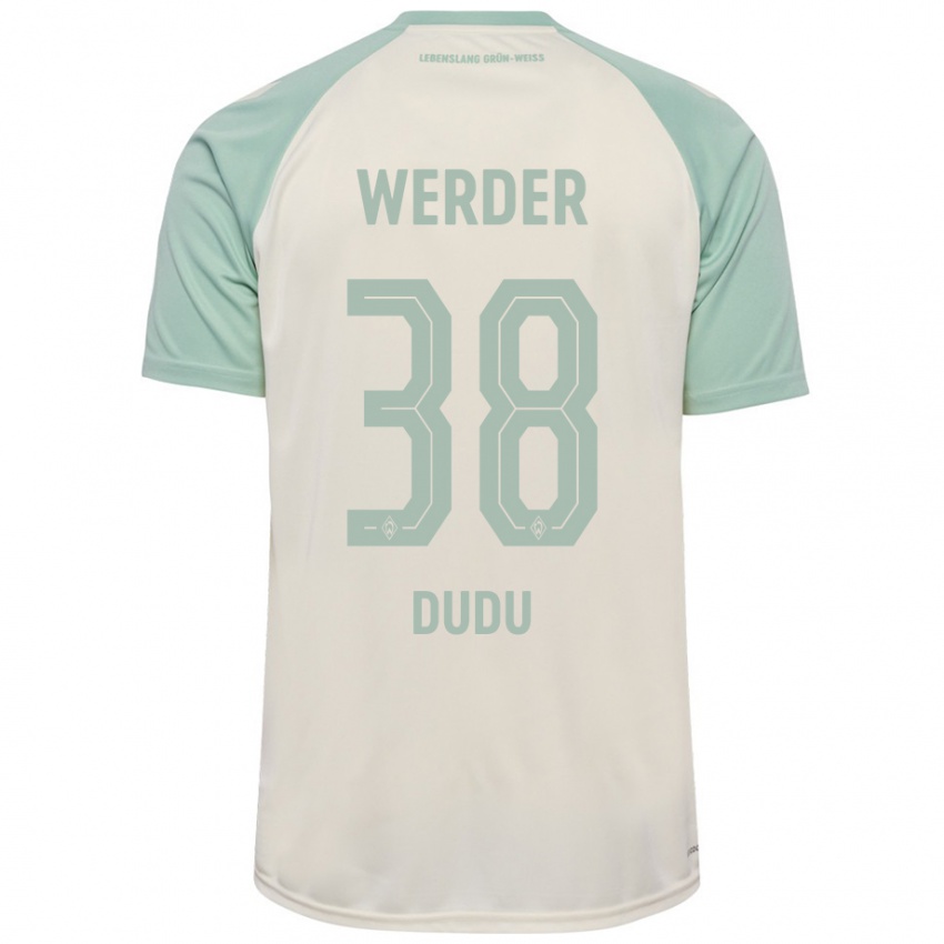 Hombre Camiseta Dudu #38 Blanquecino Verde Claro 2ª Equipación 2024/25 La Camisa Perú