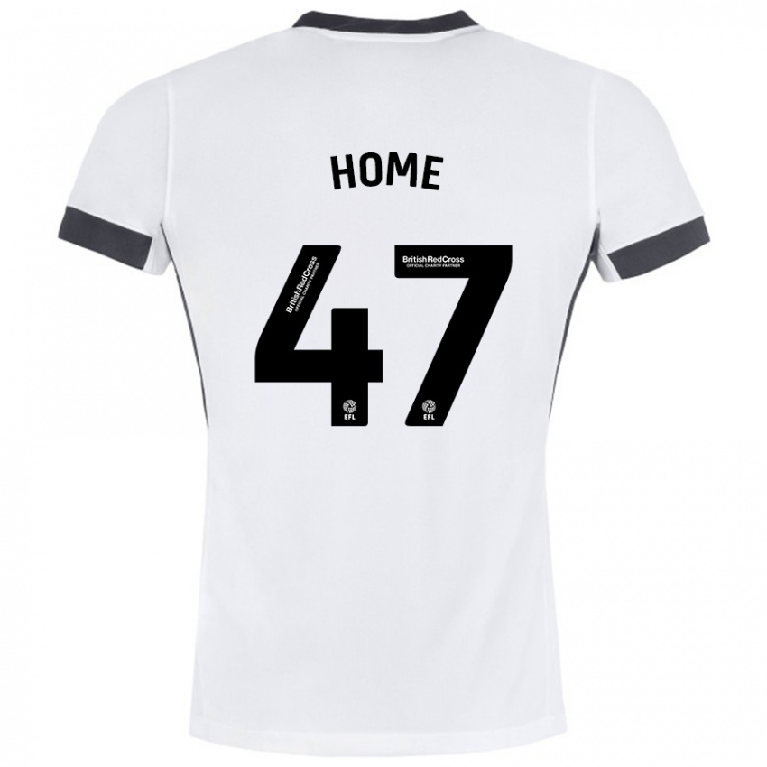 Hombre Camiseta Josh Home #47 Blanco Negro 2ª Equipación 2024/25 La Camisa Perú