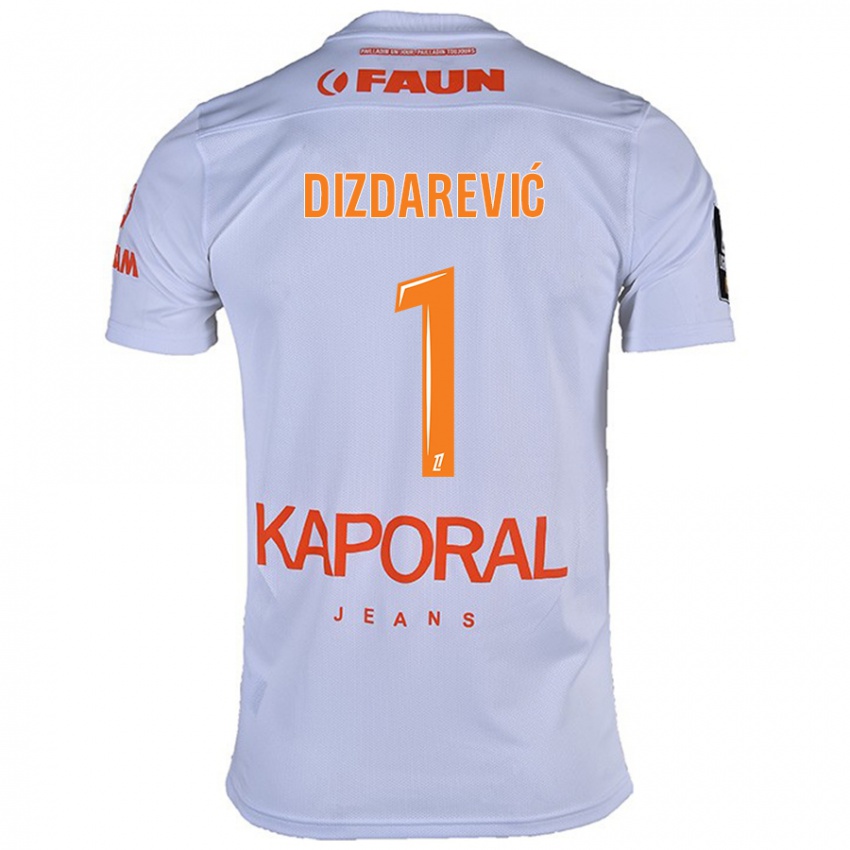 Hombre Camiseta Belmin Dizdarevic #1 Blanco 2ª Equipación 2024/25 La Camisa Perú