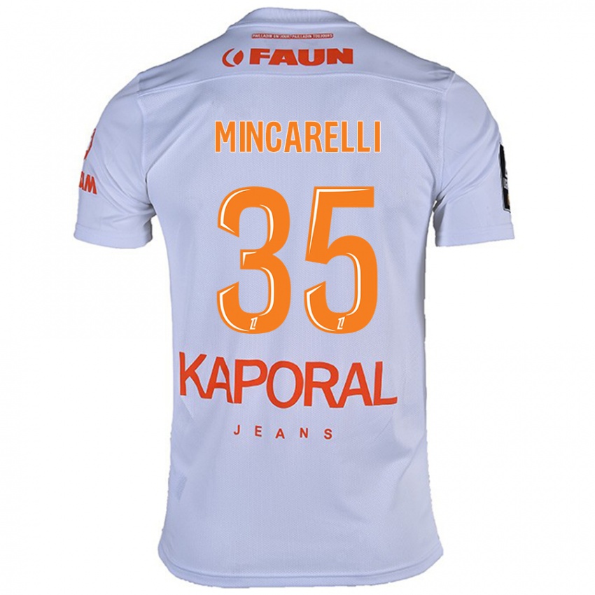 Hombre Camiseta Lucas Mincarelli #35 Blanco 2ª Equipación 2024/25 La Camisa Perú