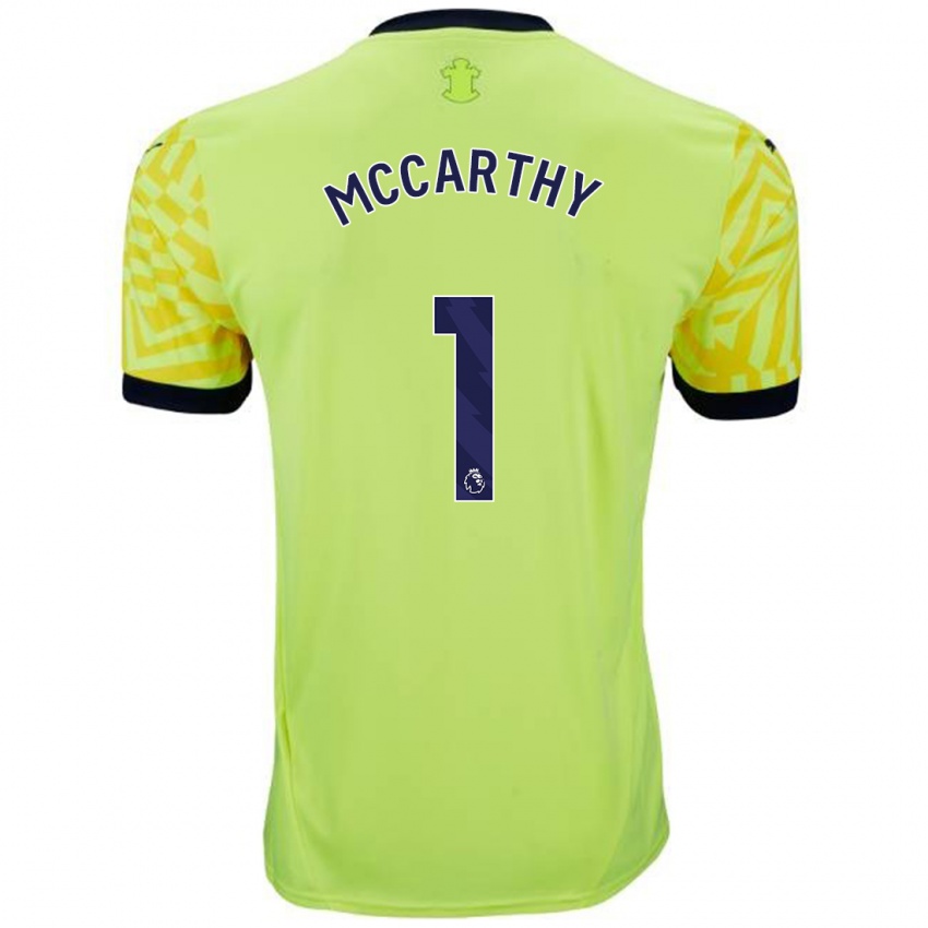 Hombre Camiseta Alex Mccarthy #1 Amarillo 2ª Equipación 2024/25 La Camisa Perú