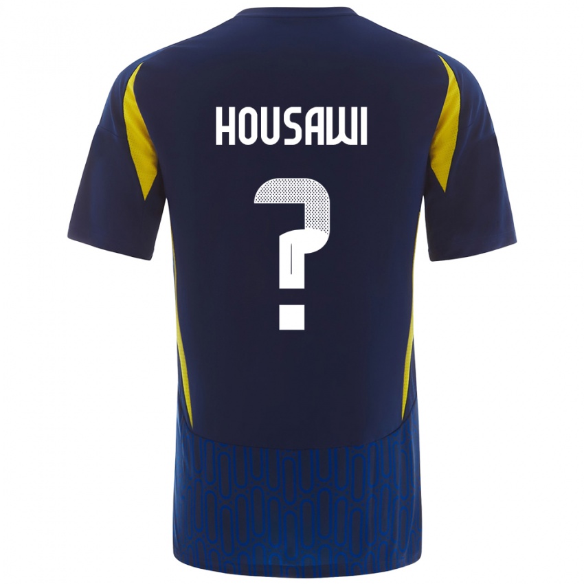 Hombre Camiseta Asser Housawi #0 Azul Amarillo 2ª Equipación 2024/25 La Camisa Perú