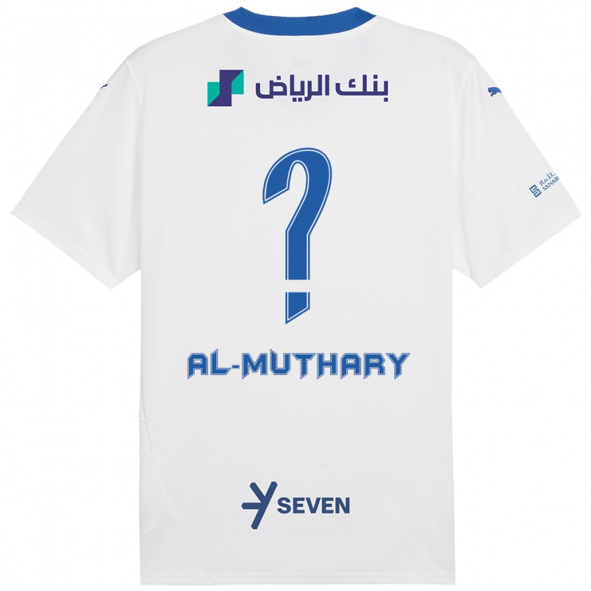 Hombre Camiseta Saad Al-Muthary #0 Blanco Azul 2ª Equipación 2024/25 La Camisa Perú