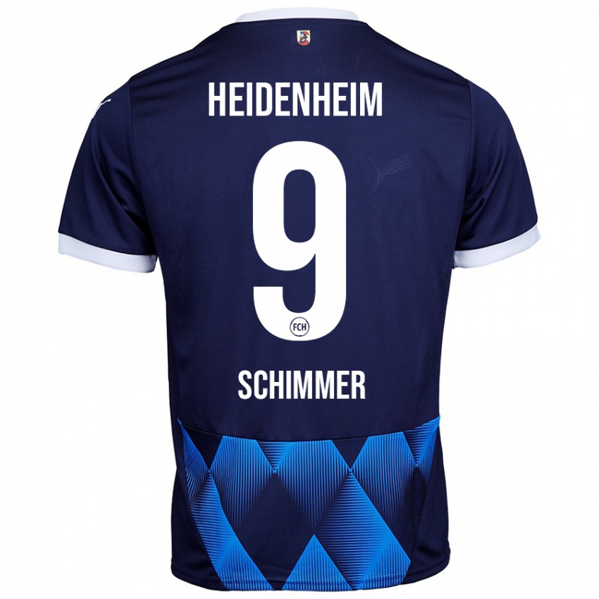 Hombre Camiseta Stefan Schimmer #9 Azul Marino Oscuro 2ª Equipación 2024/25 La Camisa Perú