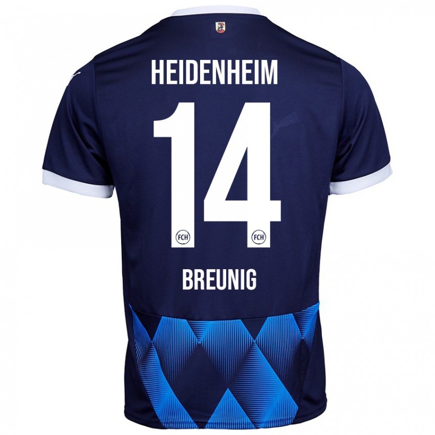 Hombre Camiseta Maximilian Breunig #14 Azul Marino Oscuro 2ª Equipación 2024/25 La Camisa Perú