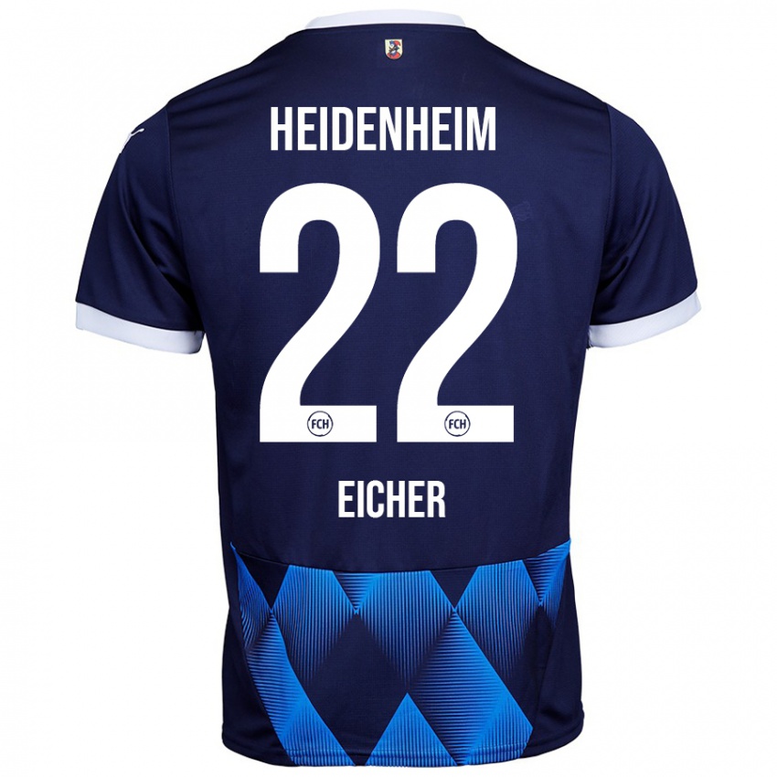 Hombre Camiseta Vitus Eicher #22 Azul Marino Oscuro 2ª Equipación 2024/25 La Camisa Perú