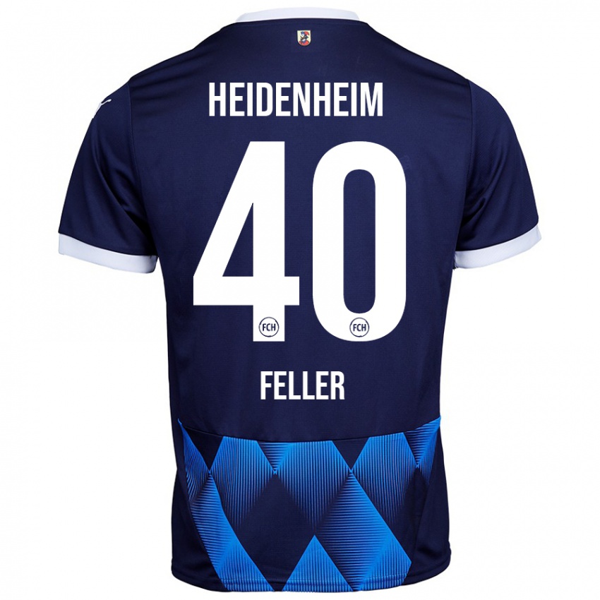 Hombre Camiseta Frank Feller #40 Azul Marino Oscuro 2ª Equipación 2024/25 La Camisa Perú