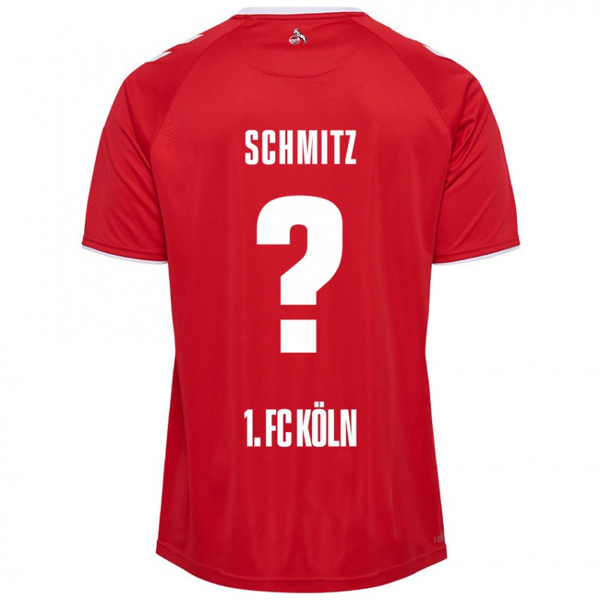 Hombre Camiseta Timo Schmitz #0 Rojo Blanco 2ª Equipación 2024/25 La Camisa Perú