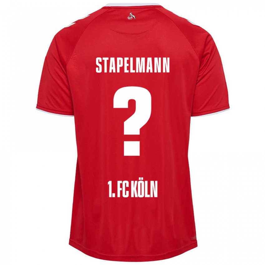 Hombre Camiseta Luis Stapelmann #0 Rojo Blanco 2ª Equipación 2024/25 La Camisa Perú