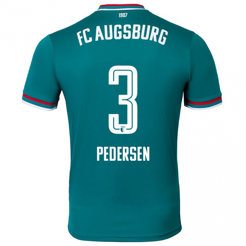 Hombre Camiseta Mads Pedersen #3 Verde Oscuro 2ª Equipación 2024/25 La Camisa Perú