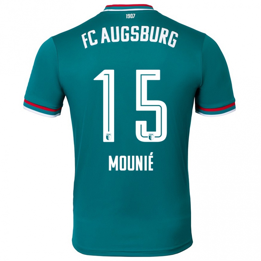 Hombre Camiseta Steve Mounié #15 Verde Oscuro 2ª Equipación 2024/25 La Camisa Perú