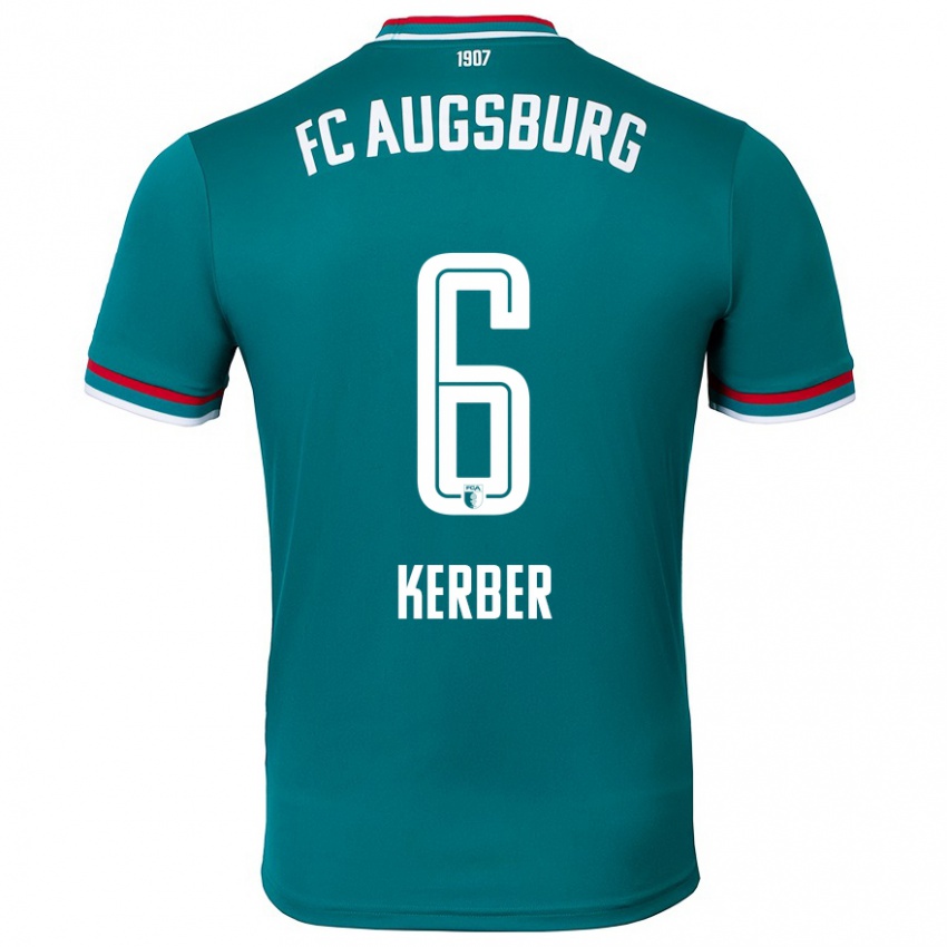 Hombre Camiseta Luca Kerber #6 Verde Oscuro 2ª Equipación 2024/25 La Camisa Perú