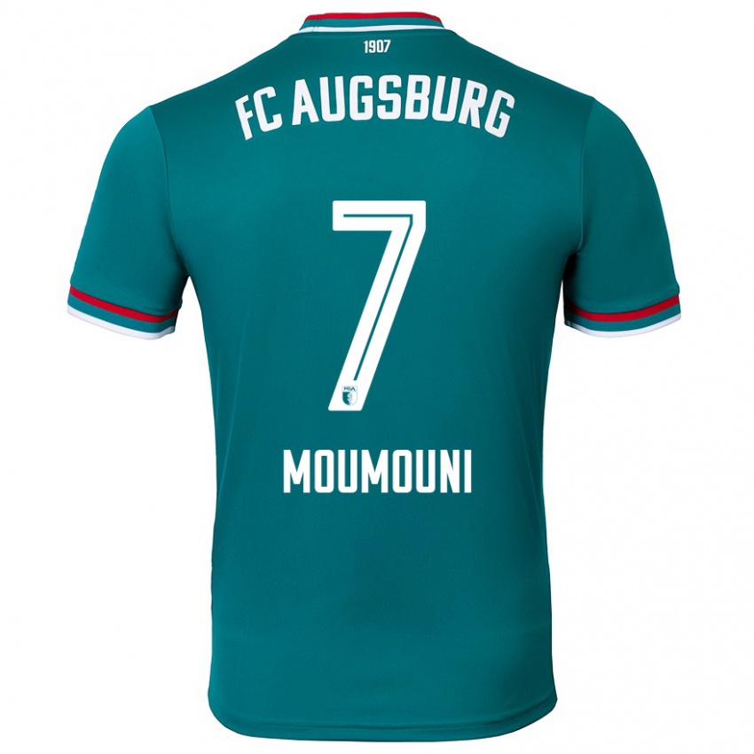 Hombre Camiseta Faris Moumouni #7 Verde Oscuro 2ª Equipación 2024/25 La Camisa Perú