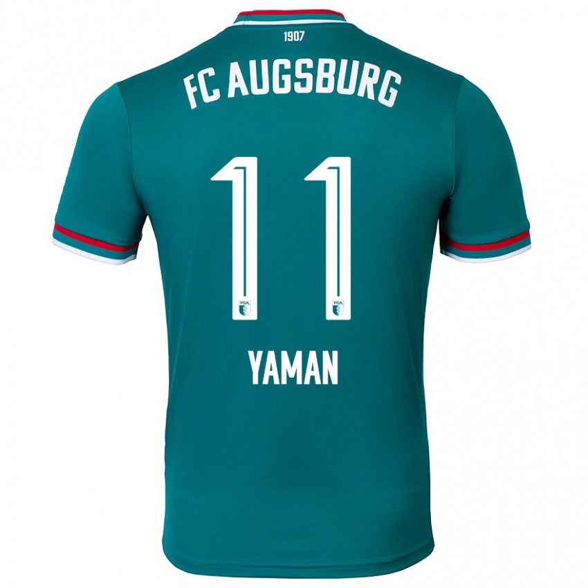 Hombre Camiseta Kerim Yaman #11 Verde Oscuro 2ª Equipación 2024/25 La Camisa Perú