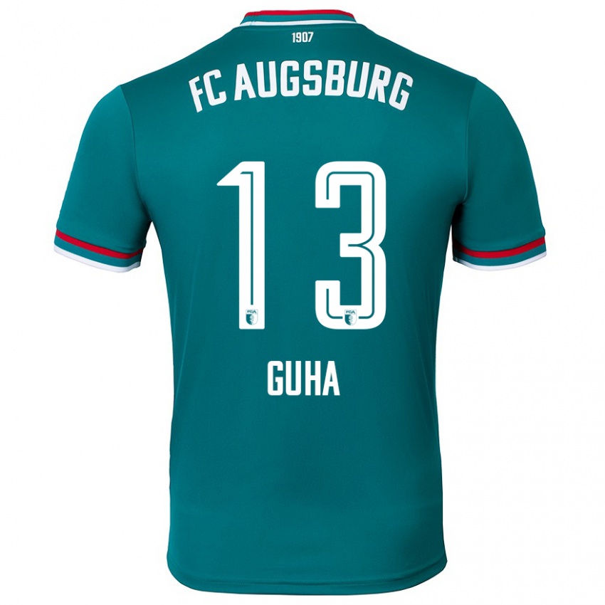 Hombre Camiseta Felix Guha #13 Verde Oscuro 2ª Equipación 2024/25 La Camisa Perú