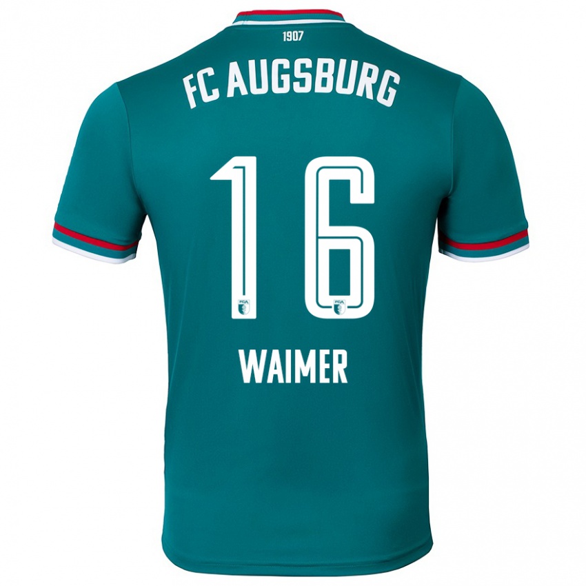 Hombre Camiseta Johannes Waimer #16 Verde Oscuro 2ª Equipación 2024/25 La Camisa Perú