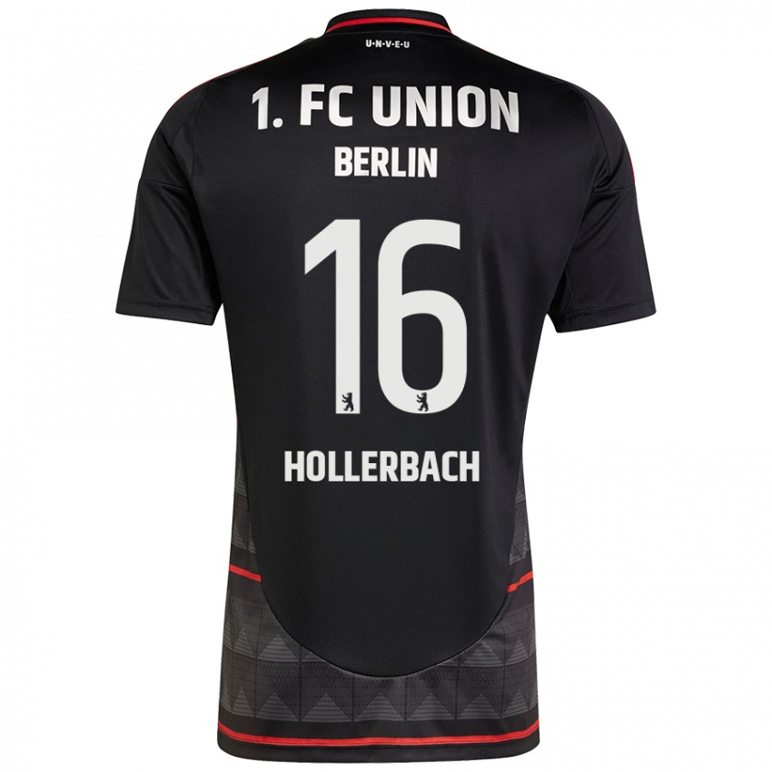 Hombre Camiseta Benedict Hollerbach #16 Negro 2ª Equipación 2024/25 La Camisa Perú