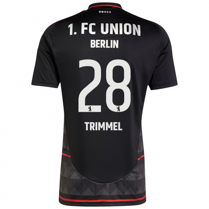 Hombre Camiseta Christopher Trimmel #28 Negro 2ª Equipación 2024/25 La Camisa Perú