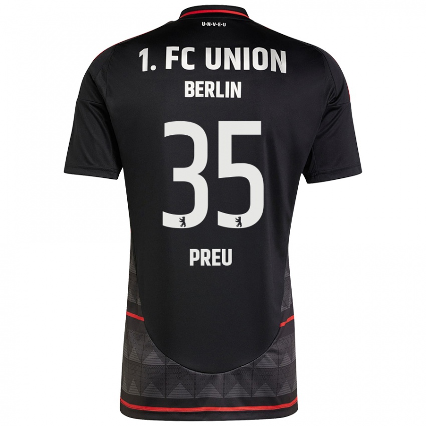 Hombre Camiseta David Preu #35 Negro 2ª Equipación 2024/25 La Camisa Perú