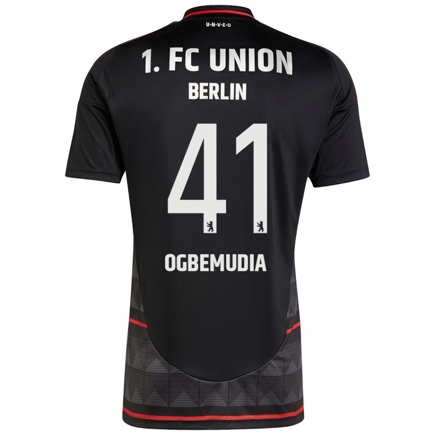 Hombre Camiseta Oluwaseun Ogbemudia #41 Negro 2ª Equipación 2024/25 La Camisa Perú