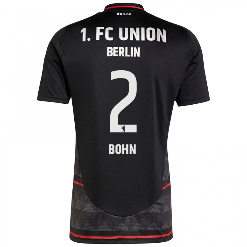 Hombre Camiseta Oskar Bohn #2 Negro 2ª Equipación 2024/25 La Camisa Perú