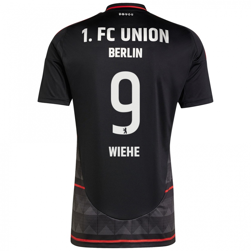 Hombre Camiseta Jakob Wiehe #9 Negro 2ª Equipación 2024/25 La Camisa Perú