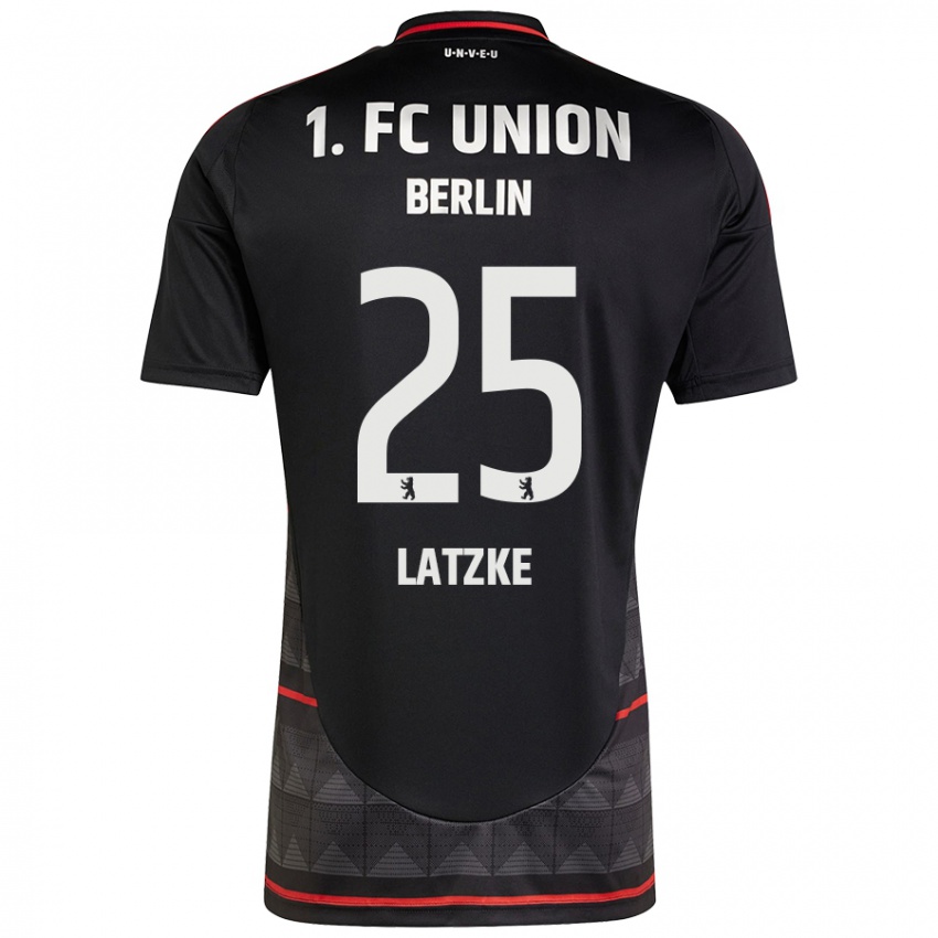 Hombre Camiseta Jannes Latzke #25 Negro 2ª Equipación 2024/25 La Camisa Perú