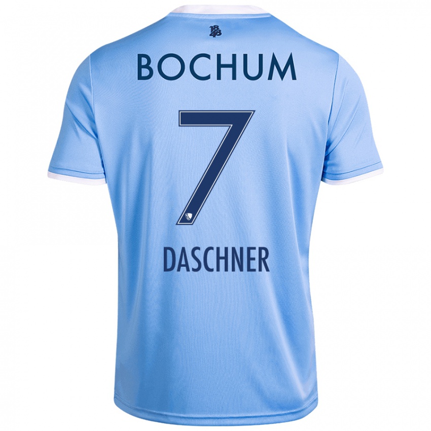 Hombre Camiseta Lukas Daschner #7 Azul Cielo 2ª Equipación 2024/25 La Camisa Perú