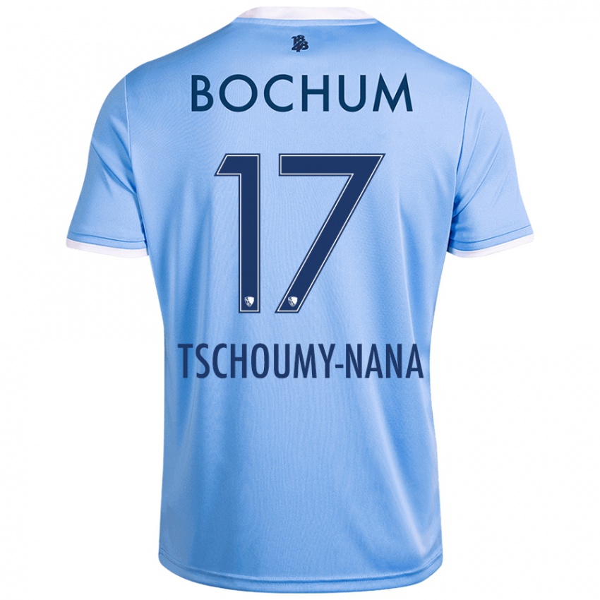 Hombre Camiseta Daryl Tschoumy-Nana #17 Azul Cielo 2ª Equipación 2024/25 La Camisa Perú