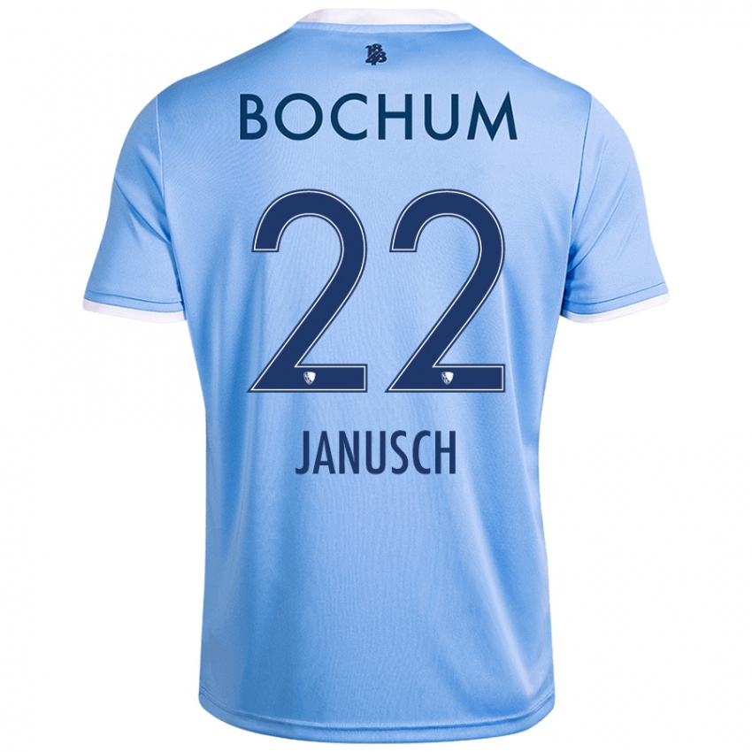 Hombre Camiseta Thees Janusch #22 Azul Cielo 2ª Equipación 2024/25 La Camisa Perú