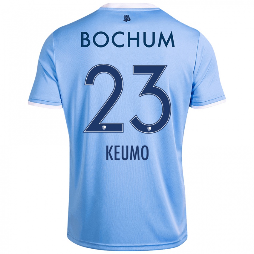 Hombre Camiseta Owono-Darnell Keumo #23 Azul Cielo 2ª Equipación 2024/25 La Camisa Perú