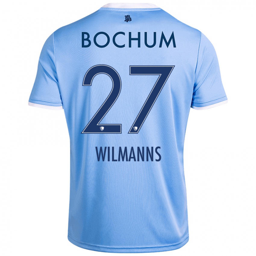 Hombre Camiseta Anjo Wilmanns #27 Azul Cielo 2ª Equipación 2024/25 La Camisa Perú