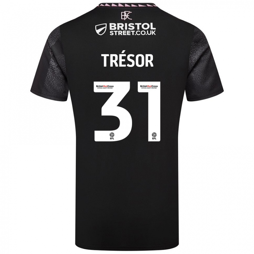 Hombre Camiseta Mike Trésor #31 Negro 2ª Equipación 2024/25 La Camisa Perú